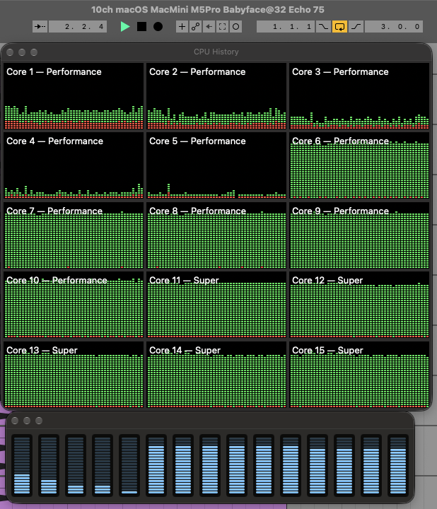 10 tracks, Echo, 32 samples
